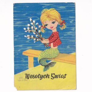 JADWIGA IWASZKIEWICZ WESOŁYCH ŚWIAT WIELKANOC SYRENKA POCZTÓWKA GRAF-4913