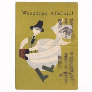 JANUSZ STANNY WESOŁYCH ŚWIĄT WIELKANOCNYCH POCZTÓWKA GRAF-4957