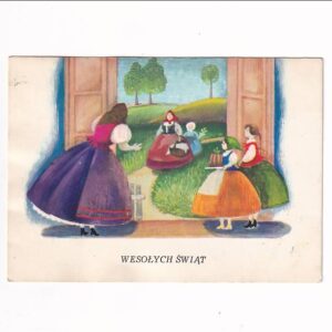 LEONIA JANECKA WESOŁYCH ŚWIĄT WIELKANOC DYNGUS POCZTÓWKA GRAF-4964