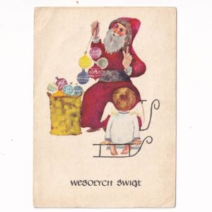 IRENA CZARNECKA WESOŁYCH ŚWIĄT B.N. ŚW.MIKOŁAJ POCZTÓWKA GRAF-4968