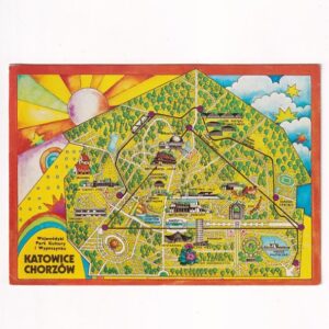 J.GADOMSKA KATOWICE CHORZÓW PARK WPKiW MAPKA WIDOKÓWKAGRAF-5002