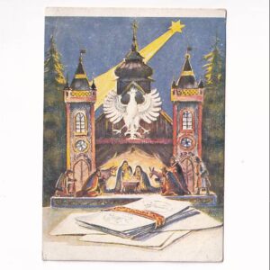 WESOŁYCH ŚWIĄT B.N. SZOPKA REPRINT POCZTÓWKA GRAF-5016