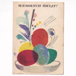 JERZY JAWOROWSKI WESOŁYCH ŚWIĄT WIELKANOC POCZTÓWKA GRAF-5112