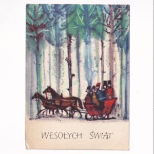 BOHDAN WRÓBLEWSKI WESOŁYCH ŚWIĄT B.N.POCZTÓWKA GRAF-5114
