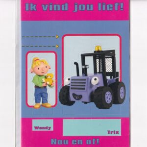 BOB BUDOWNICZY NAKLEJKI KOPERTA KARNET/ POCZTÓWKA KOM-1599