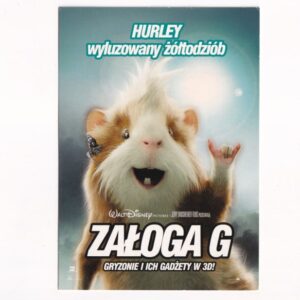 DISNEY "ZAŁOGA G " HURLEY WYLUZOWANY ŻÓŁTODZIÓB POCZTÓWKA KOM-1618