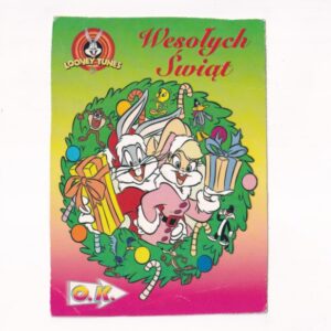 LOONEY TUNES WESOŁYCH ŚWIĄT KRÓLIK BUGS POCZTÓWKA KOM-1632