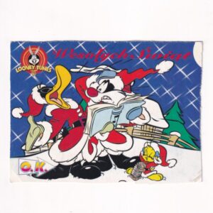 LOONEY TUNES WESOŁYCH ŚWIĄT KACZOR DUFFI SYLWESTER POCZTÓWKA KOM-1633