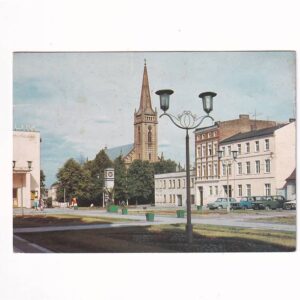 INOWROCŁAW PLAC OBROŃCÓW POKOJU FIAT 125p WIDOKÓWKA A40385