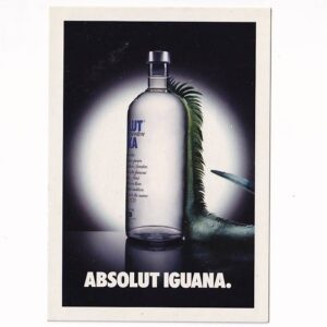 ALKOHOLE ABSOLUT IGUANA WÓDKA LEGENDS POCZTÓWKA A40466