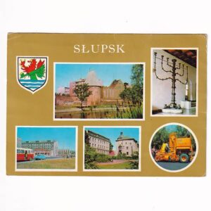 SŁUPSK BASZTA CZAROWNIC FRAGMENTY MIASTA WIDOKÓWKA A40477