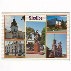 SIEDLCE RATUSZ KOŚCIÓŁ POMNIK WIDOKÓWKA A40485