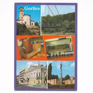 GORLICE FRAGMENT MIASTA MOST WISZĄCY WIDOKÓWKA A40489