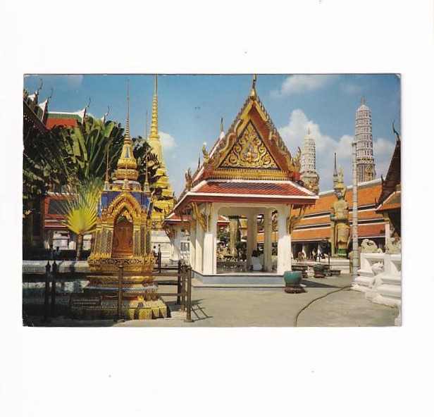 TAJLANDIA BANGKOK WAT PHRA KAEW WIDOKÓWKA A40749