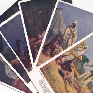 ADAM SETKOWICZ ZESTAW "OJCIEC ZADŻUMIONYCH" J.SŁOWACKI 6sztuk POCZTÓWKA GRAF-5189