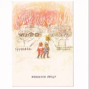 MARIA SCHWARTZ-SCHIER WESOŁYCH ŚWIĄT B.N. POCZTÓWKA GRAF-5392
